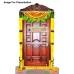 Radhe Krishna Radhe Radhe Wooden Door Plate