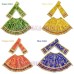 Devi Idol Lehenga and Dupatta with Designer Border - 6 inches Devi Idol Lehenga and Dupatta with Designer Border - 6 inches