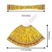 Devi Idol Lehenga and Dupatta with Designer Border - 6 inches