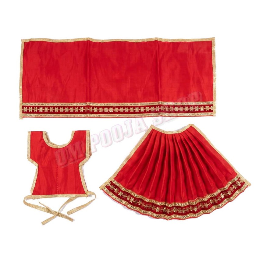 Divine Mata Radha & Other Goddess Dress Set for Idol Shringar