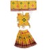 Divine Radha Krishna Dress Set for Idol Shringar - Yellow Color