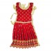 Velvet Lehenga Choli Duppatta Dress For Goddess Idol