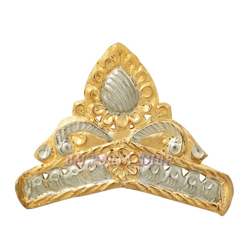 Elegant Golden Crown in Pure Silver