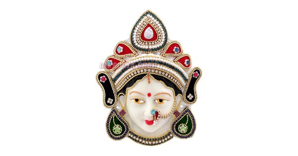 Beautiful Mukhota Face of Rajarani Mahalakshmi Mata