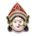 Beautiful Mukhota Face of Rajarani Mahalakshmi Mata - Size: 4.75x5.8 inches