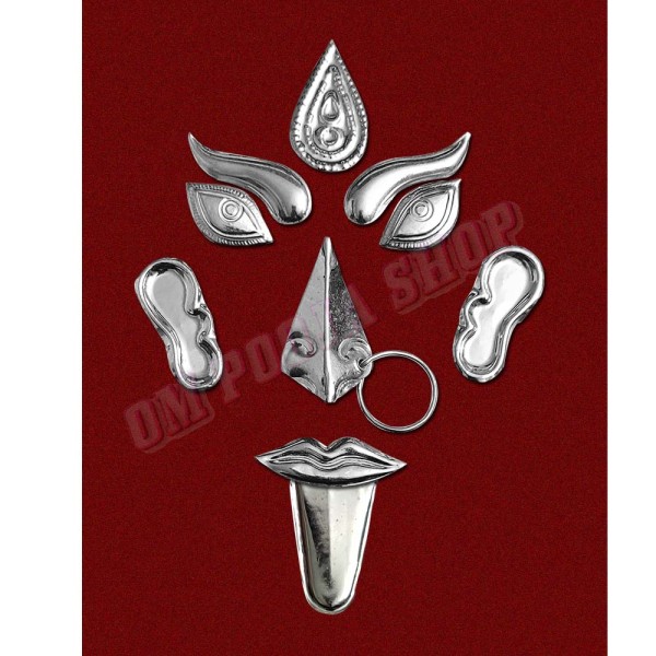 MahaKali Mata Face Decoration Jewellery - Medium Size