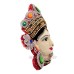 Mahalaxmi Mata Face Decorated with Colorful Stone - Size 5.25x5.8 inches