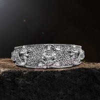 Hanuman ji Pure Silver Bracelet Kada