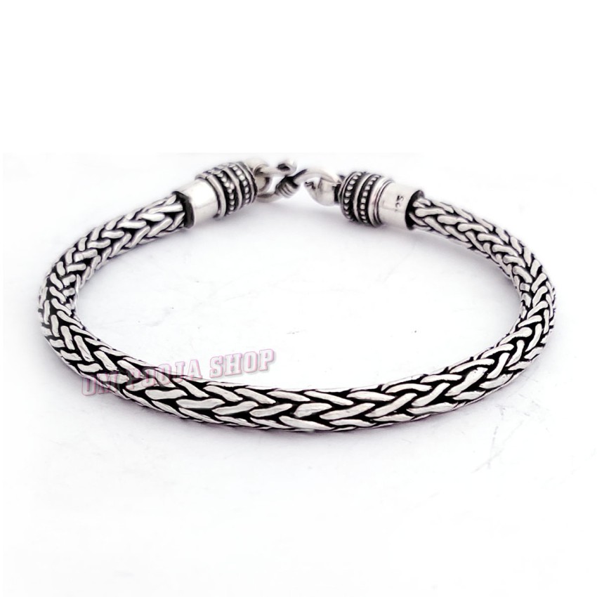 Rope Design Bracelet in Sterling Silver For Women & Girls