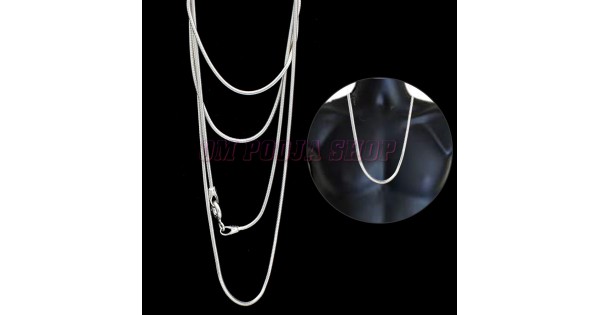 Men & Women's Unisex 925 Sterling Silver 22inch 1.2mm Round Snake Chain  Necklace | eBay