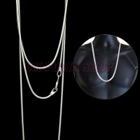 Snake Chain in Pure Sterling Silver - 26 cm
