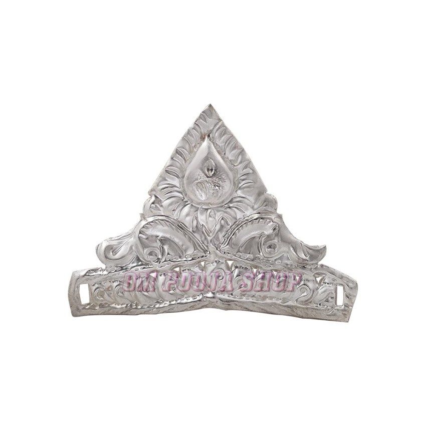 Silver Designer Crown for Decoration (SIze_3x2.25 Inches)