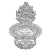 Mahalakshmi Deepam Diya in Sterling Silver