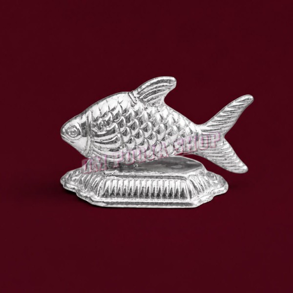 German Silver Fish Idol for Vastu