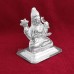 German Silver Goddess Laxmi Idol - SIze: 2.2 x 2.25 inches