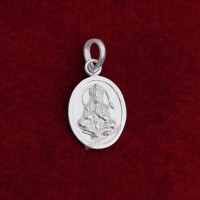 Bhakt Hanuman Pendant in Pure Silver & Pure Gold - Size: 14x22 mm