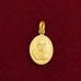 Oval Shape Bhimrao Ramji Ambedkar Pendant in Pure Silver & Pure Gold - Size: 16x24 mm