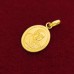 Oval Shape Bhimrao Ramji Ambedkar Pendant in Pure Silver & Pure Gold - Size: 16x24 mm
