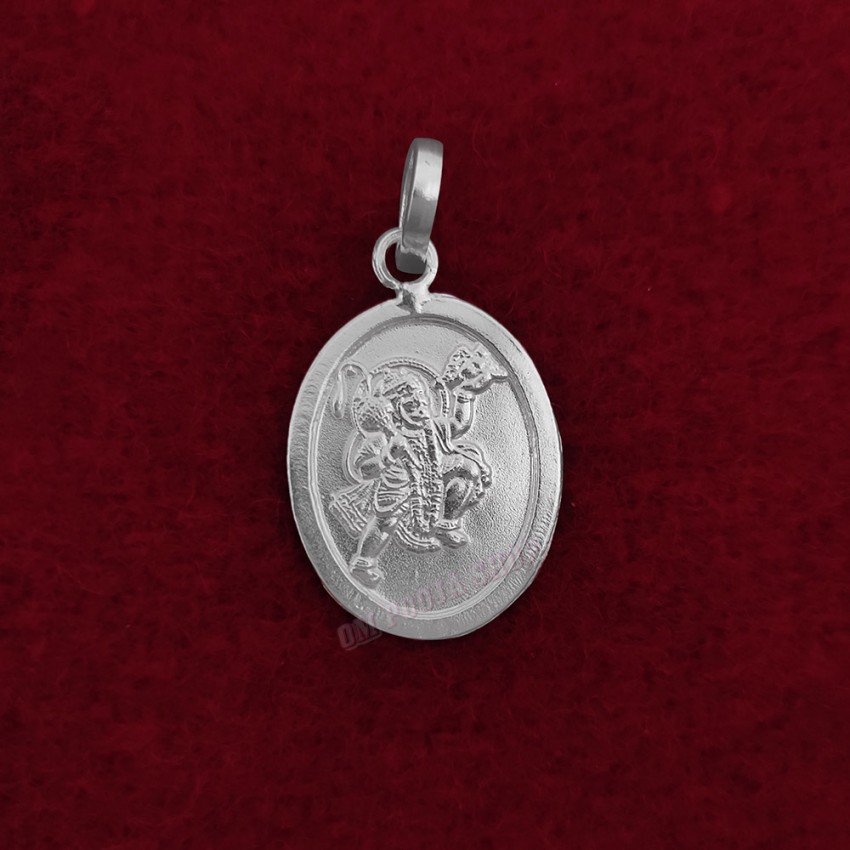 Flying Hanuman ji Pendant in Pure Silver & Pure Gold - Size: 17x26 mm