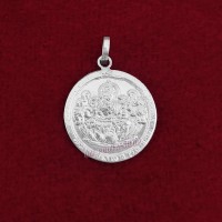 Gajalakshmi Pure Silver & Pure Gold Pendant