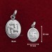 Oval Shape Swastika Pendant in Pure Silver & Pure Gold - Size: 15x22 mm