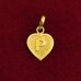 P Letter Pendant in Pure Silver & Pure Gold - Size: 15x19 mm