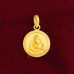 Round Shape Bhagawan Ganesha Pendant in Pure Silver & Pure Gold