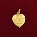 Sai Baba Heart Shape Pendant in Pure Silver & Pure Gold - Size: 21x25 mm