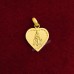 Shirdi SaiBaba Heart Shape Locket in Pure Silver & Pure Gold - Size: 18x22 mm
