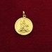 Lord Shiv Shankar Bhagwant Meditation Pendant in Pure Silver & Pure Gold - Size: 26x31 mm