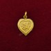 Shree Ram Heart Shape Pure Silver & Pure Gold Pendant