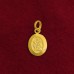 Veer Hanuman Oval Shape Pendant in Pure Silver & Pure Gold - Size: 13x20 mm