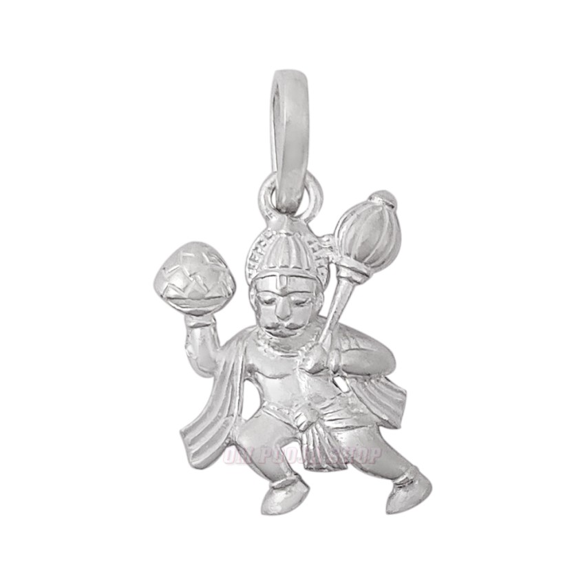 Hanuman Pendant with Chain in Sterling Silver