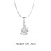 Shiva Sterling Silver Pendant with Snake Chain in Pure Silver