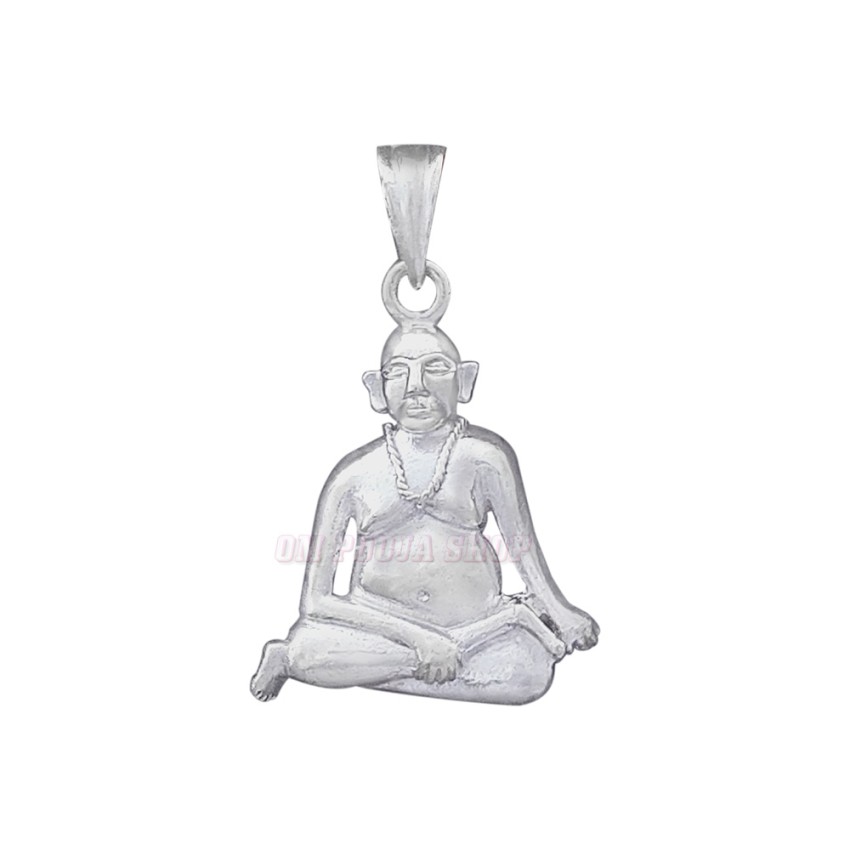 Swami Samarth Ji Pendant in 925 Sterling Silver (Size_19x34 mm)