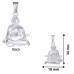 Swami Samarth Ji Pendant in 925 Sterling Silver (Size_19x34 mm)