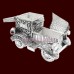 Vintage Car Design Kumkum Container in Sterling Silver