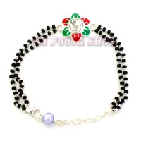 Om Bracelet in Pure Silver