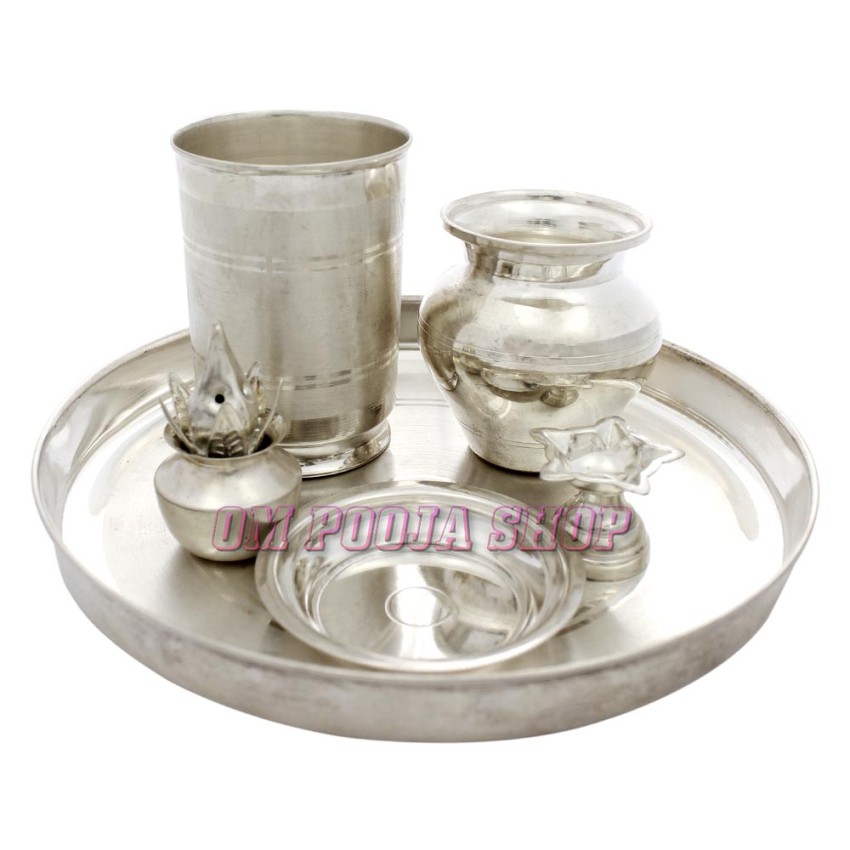 Rajat Thali Set in Pure Silver for Daily Use