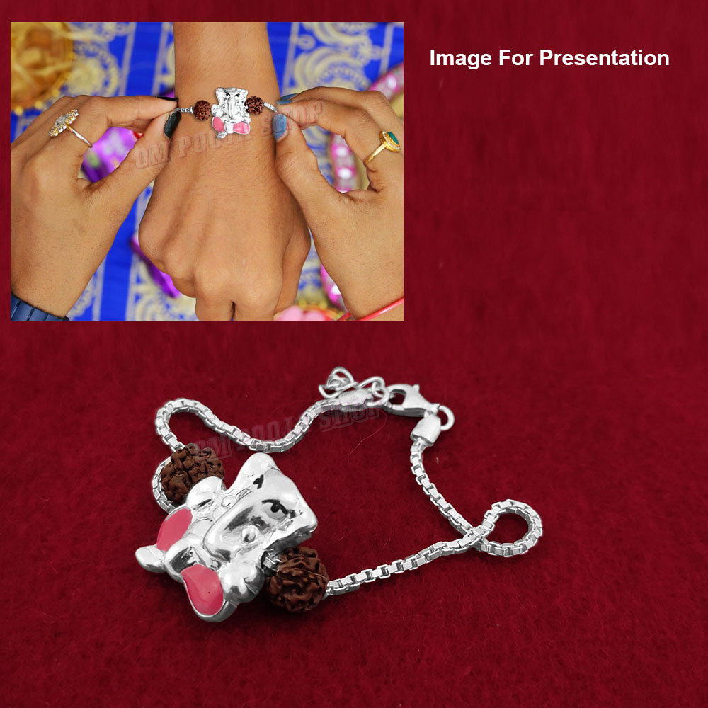 The Om Silver Rakhi/Bracelet — KO Jewellery