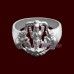 Gajalakshmi Ring in Pure Silver