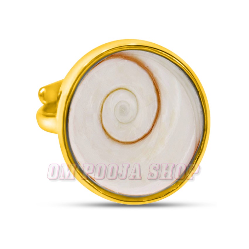 Gomati Chakra Adjustable Ring in Panchdhatu