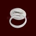 Gomati Chakra Ring - Design V in Pure Silver