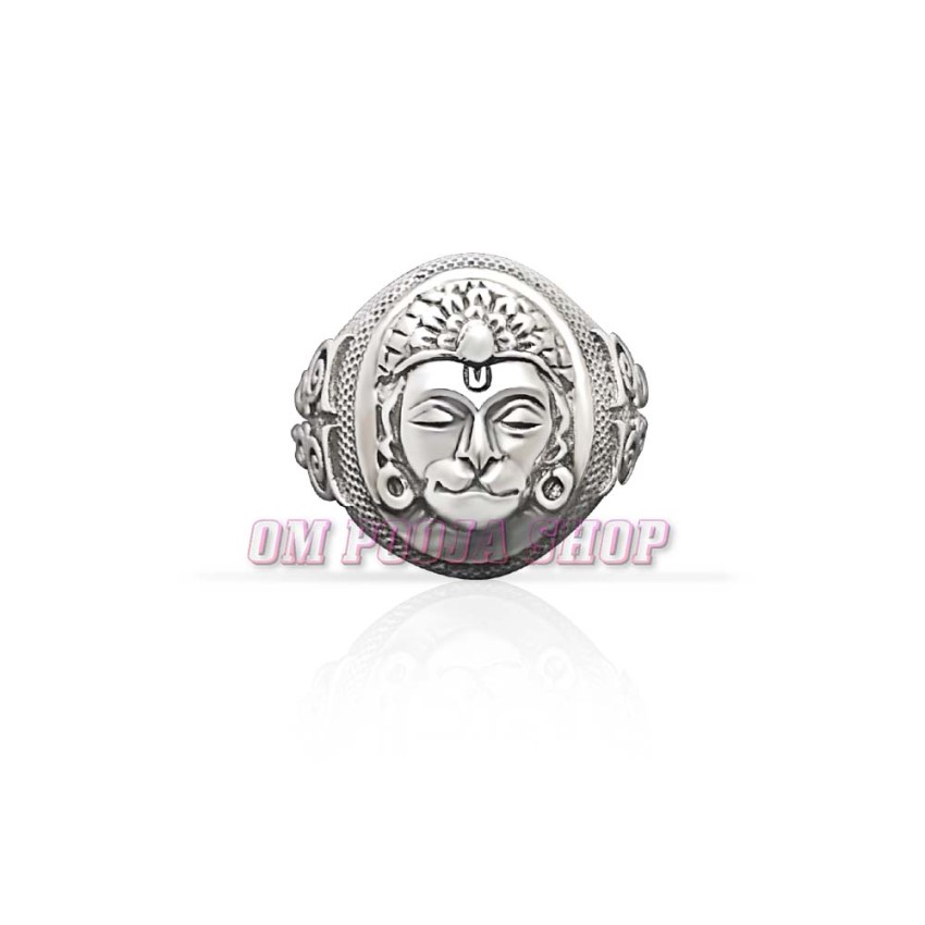 Hanuman Ring in Pure Silver