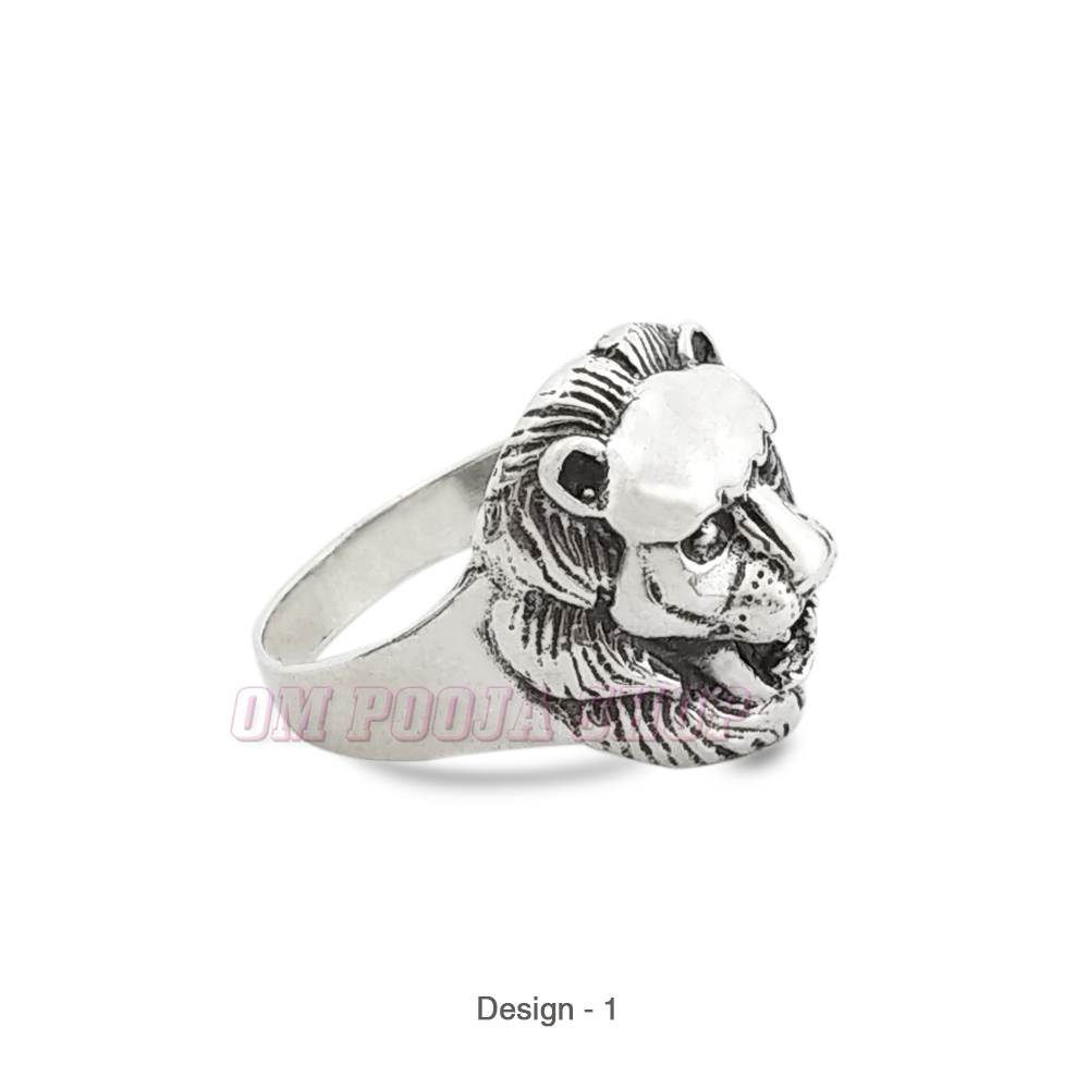 Oxidised Silver Lion Ring | SEHGAL GOLD ORNAMENTS PVT. LTD.