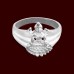 Mahalakshmi Ring in Pure Silver