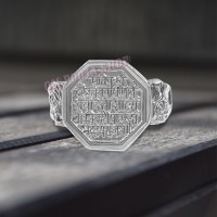Shri Rajmudra Dharma Sterling Ring - Design 4