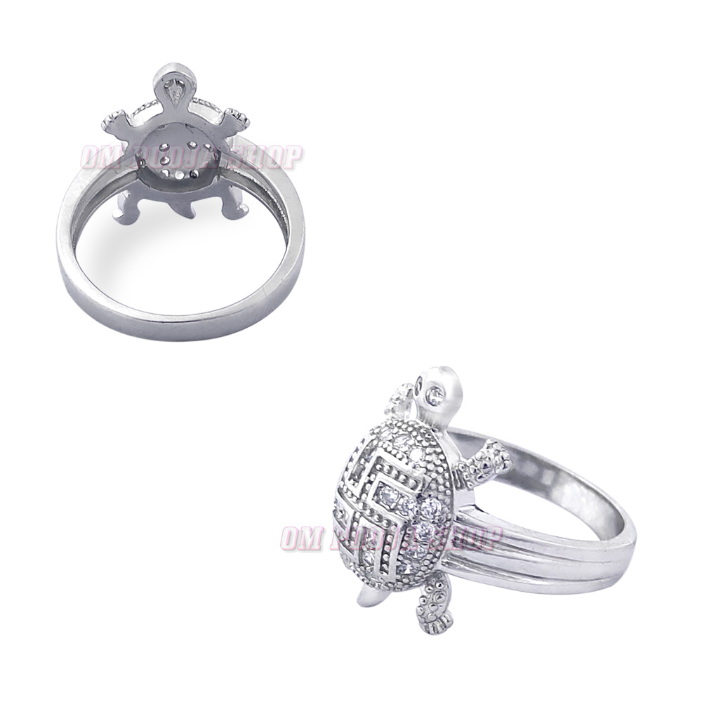 Pure Silver Tortoise Ring For Unisex II Ring For Girls II Ring For Boys