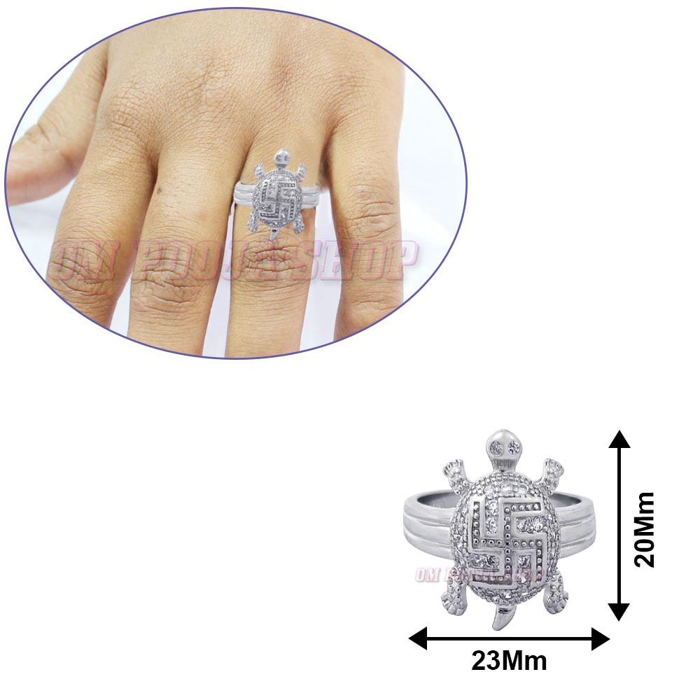 Sterling silver swastik ring | SEHGAL GOLD ORNAMENTS PVT. LTD.