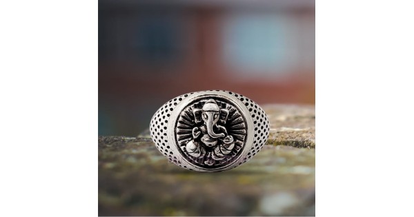 Ganesh Ring STERLING SILVER 925 Great Ganesha Lord of Success Wealth Wisdom  Om Ganapati Talisman Amulet Good Luck - Etsy | Rings, Silver, Sterling ring